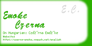 emoke czerna business card